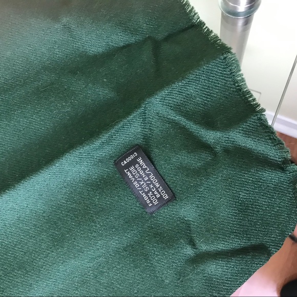 Dior Silk Wool Logo Scarf Unisex Men’s Vintage Wrap Shawl Reversible Minimalist - Picture 7 of 7